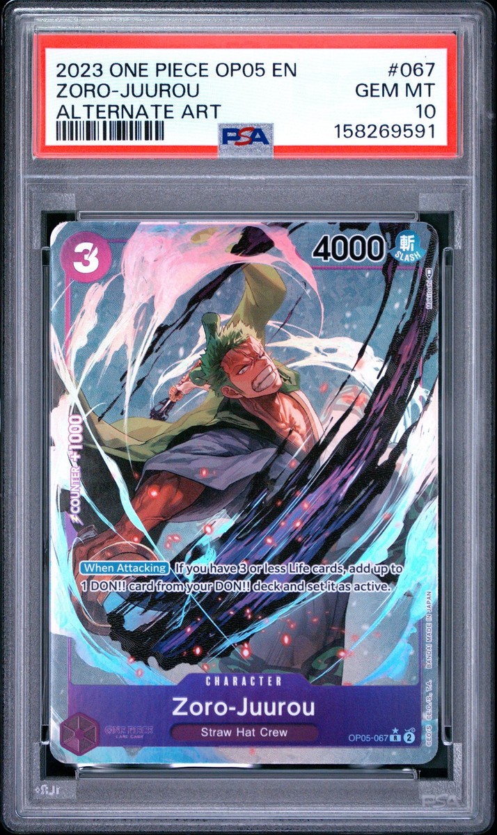 2023 ONE PIECE OP05-AWAKENING OF THE NEW ERA ALTERNATE ART ZORO