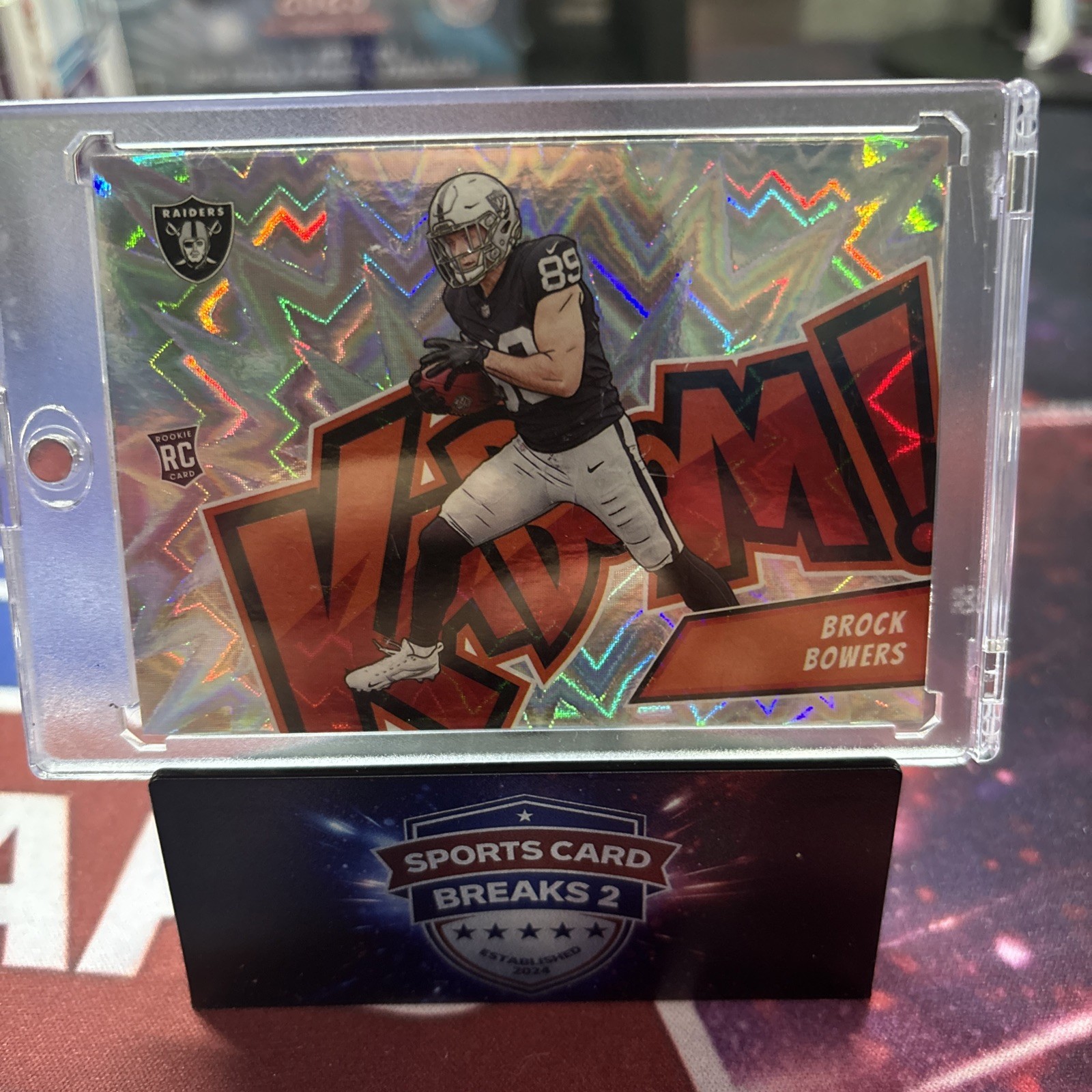 Panini Absolute Kaboom! Brock Bowers Rookie #11 Las Vegas Raiders NFL Card 2024