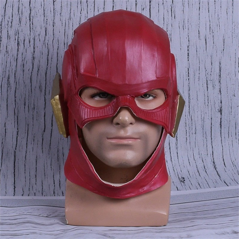DC Comics Superhero The Flash Helmet Cosplay Mask Halloween Performance Party - Image 4 of 4