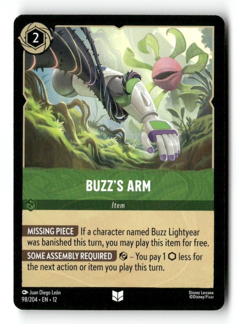 Buzz's Arm 98/204 Uncommon Wilds Unknown Lorcana Near Mint