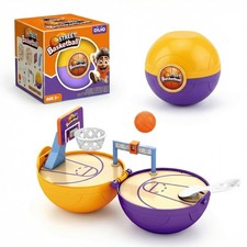 Mini Basketball Game for Kids, Foldable Desktop Travel Sports Toy in a Ball, ...