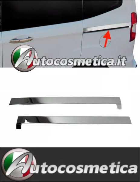 SeitentüRleiste TüRschutz FüR Ford Tourneo Transit Courier 2014-2024 Chrom 2X-image