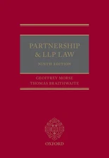 Partnership and LLP Law by Geoffrey Morse (English) Hardcover Book
