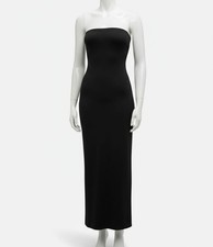 Alice + Olivia Women's Black Solid Strapless Delora A-Line Dress Size 2