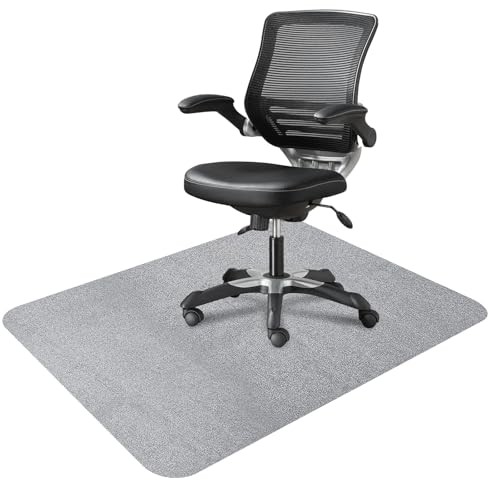 Schreibtisch Stuhl Matte für Hartholz & Fliesenboden, 47"x36" Büro 47" x 36" hellgrau - Bild 1 von 7
