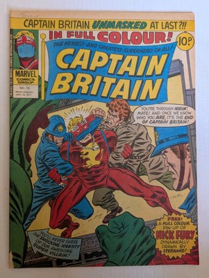 Captain Britain #15,  ,Bronze Age Marvel UK Comics  1977.