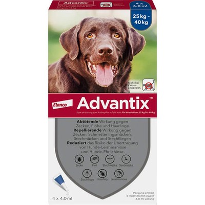 Advantix Spot-on Lsg.z.auftr.a.d.h.f.hund 25-40 kg 4X4,0ml - PZN 13814299