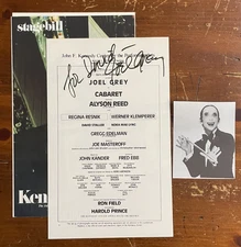 Joel Grey Signed Autograph Signature on Cabaret Playbill Page Vintage Rare