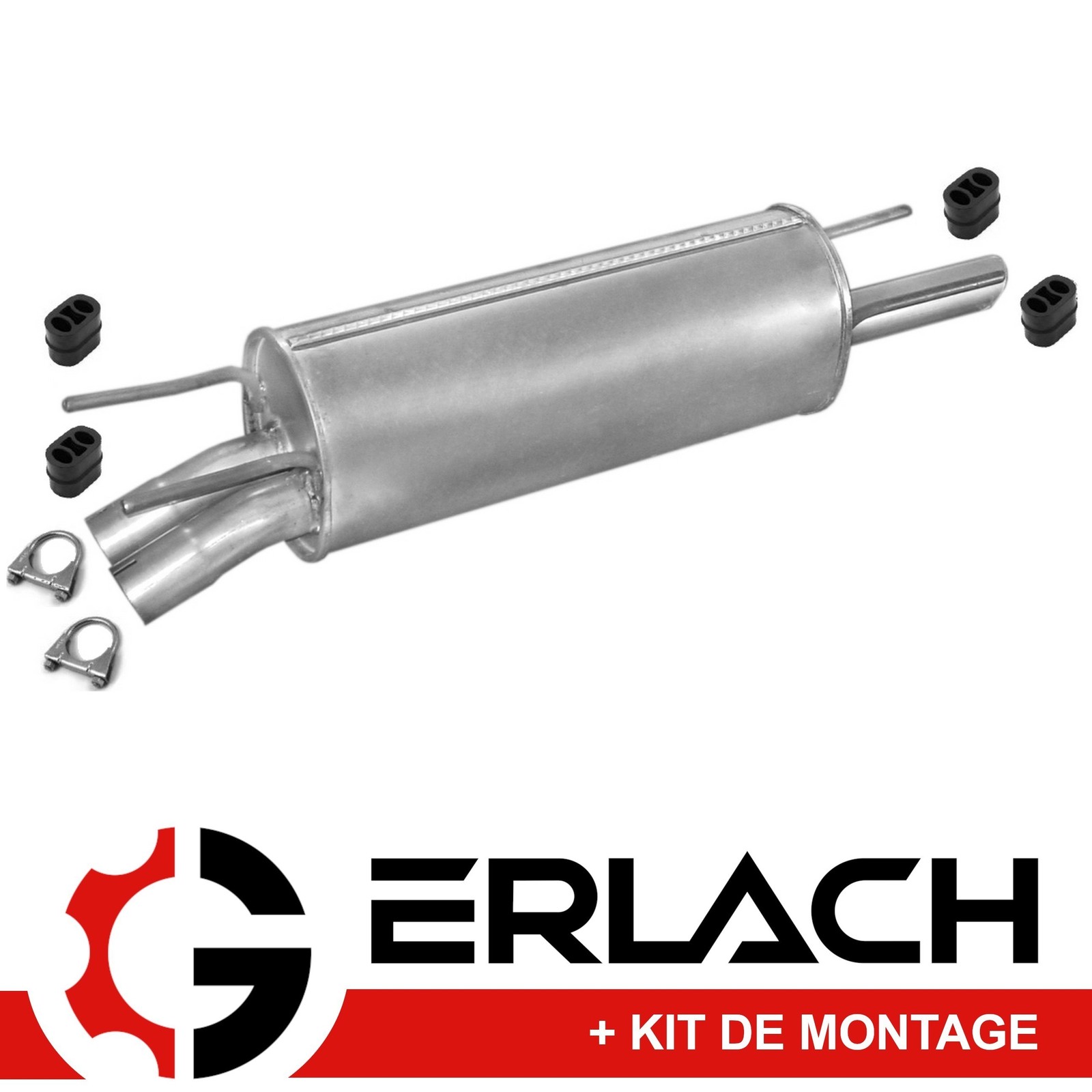 Silencieux arrière pour Opel Omega B berline 2.5 et 3.0 V6 487 en acier