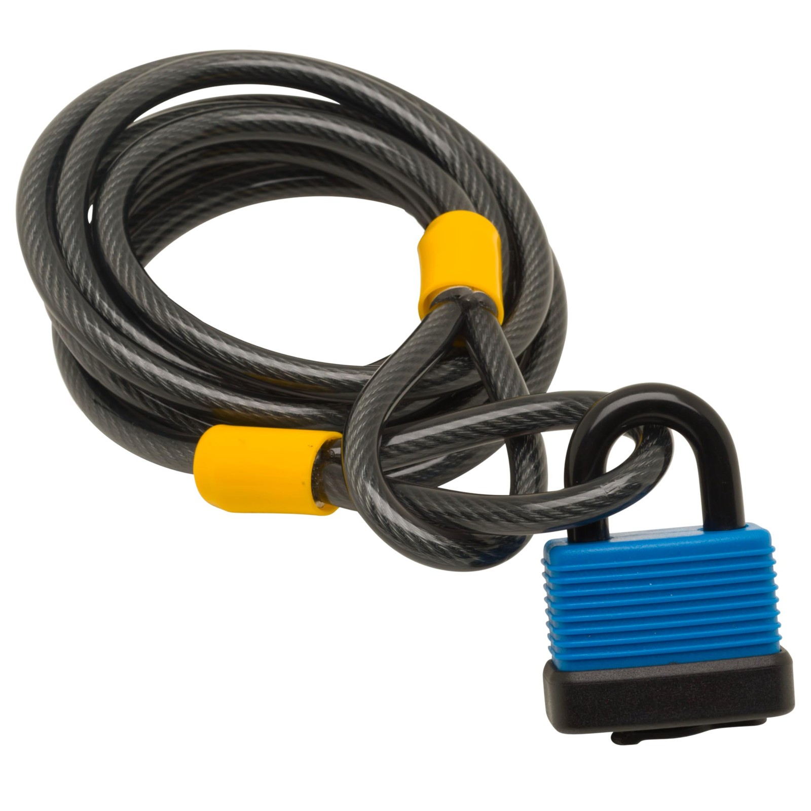Sterling 825 C WPL 2.5m 8mm Steel Security Cable & 48mm Weatherproof Black