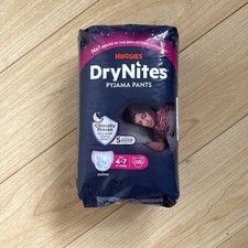 Image of Huggies DryNites 10 Pack Pyjama Pull-up Training Pants Girls Age 4-7 Bedwetting 