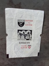 Emballage sucre Lebaudy Châteaux de Lumière "Langeais", sugar, suiker, zucker, 