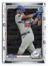 2020 Bowman Chrome #BCP-155 Diego Cartaya Prospects Los Angeles Dodgers