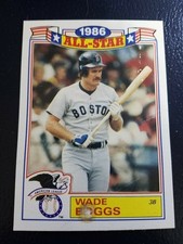 Wade Boggs Boston Red Sox 1986 Topps All-Star Game FADED RED BACK Oddball