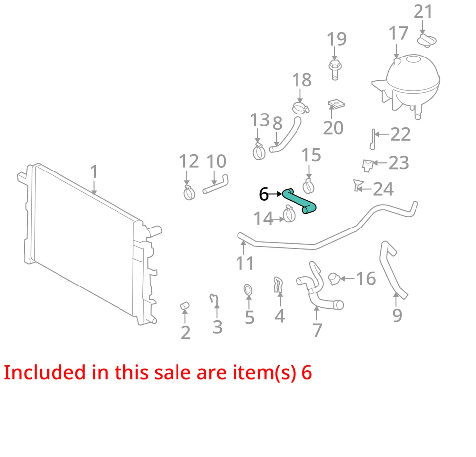 MANGUERA RADIADOR CHRYSLER 68013638AA NUEVO OEM 68013638AA Foto 3 de 4