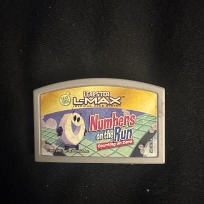 Leapster L-Max Leap Frog Game Set Letters On the Loose Numbers On the Run
