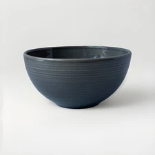 Pottery Barn Joshua Gray 6.5” Cereal Soup Bowl Stoneware Portugal Discontinued