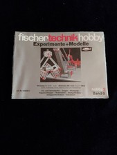 Fischertechnik booklets, Ex-Mo, hobby 2 volume 6, excellent, unread 