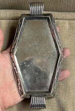 Rare Kenneth Begay Navajo Signed Sterling Silver Mid century Ashtray South West