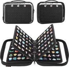 Enamel Pin Display Pages Pin Carrying Case Pins Collection Storage Organizer ...