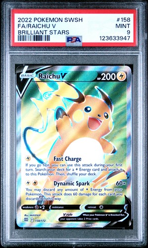 Raichu V graded PSA 9 for sale on eBay