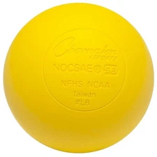 Champion Sports Official Size Rubber Lacrosse Ball - Yellow (Single)