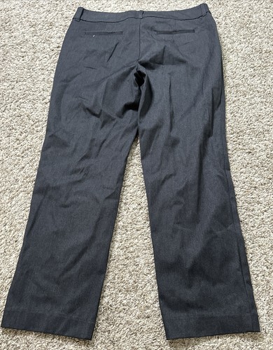 Faded Glory Charcoal Black Women Size 12 (Measure 33x28) Cropped Chino Pants - Picture 2 of 7