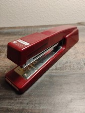 Stanley Bostitch Red Burgundy Maroon Office Desk Stapler Model B440