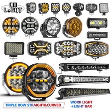 12V 24V LED Work Light Bar Flood Spot Combo Driving Offroad Lamp Car Truck SUV