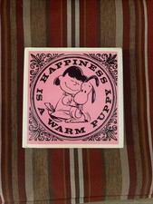 Happiness is a Warm Puppy (Peanuts) - Hardcover By Charles M. Schulz 1st Edition