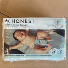 Honest Diapers Size 2 32 Count Disposable Baby Diapers Size 2 Pack of 32 NEW