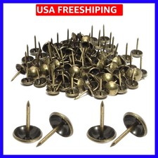 Bronze Antique Upholstery Brass Tacks 200Pcs Heavy Duty Upholstery Pins, Furn...