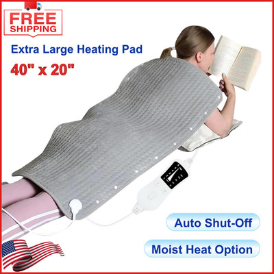 Extra Large Electric Heating Pad for Shoulders Neck and Back Relieves Back Pain