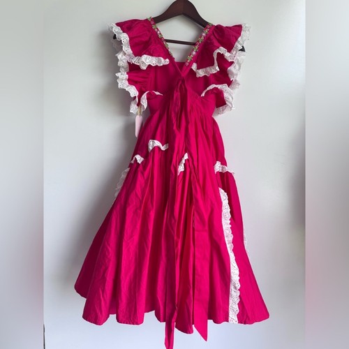 Dollcake Red Bells Frock Girls Dress 6 NEW Party Christmas Holiday Formal Gala - Picture 11 of 16