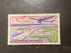 French Polynesia 1960 Airmail 13Fr Plane Over Runway Stamped