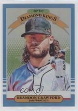 2019 Donruss Optic Diamond Kings Carolina Blue Prizm 38/50 Brandon Crawford 0b0