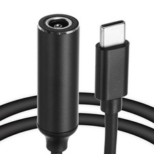 0.6FT USB C to DC PD Power Fast Charging Cable, 6.5mmx1.4mm 65W/5V/9V/20V Black 