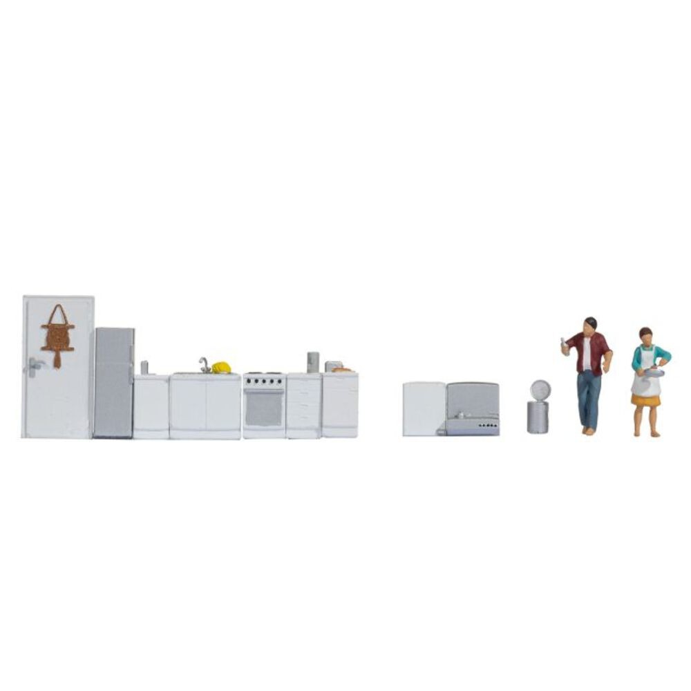 Noch 16285 HO/OO Gauge Kitchen Themed Figure Set