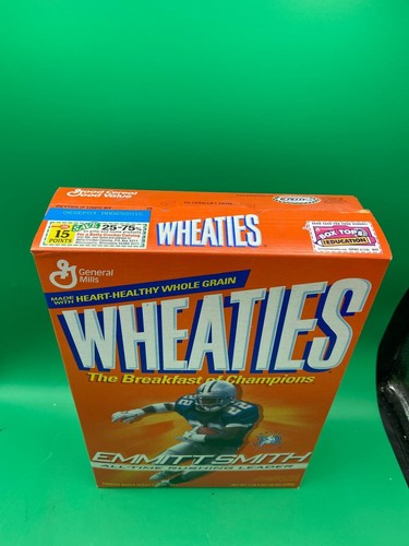 Dallas Cowboys Emmitt Smith All Time Rushing Leader Wheaties Cereal Box Sealed - Picture 4 of 10