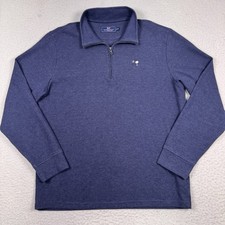 Vineyard Vines Saltwater 1/4 Zip Sweater Men M S.Carolina Palmetto Crescent Moon