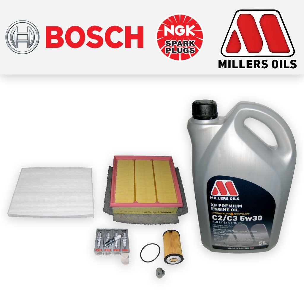 SERVICE KIT for OPEL VAUXHALL CORSA D 1.4 A14NEL OIL AIR CABIN FILTER PLUGS +OIL
