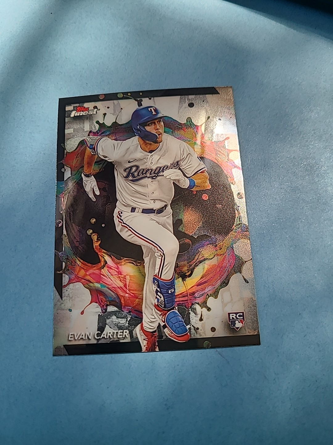 2024 Topps Finest RARE Evan Carter Rookie RC #290 Texas Rangers