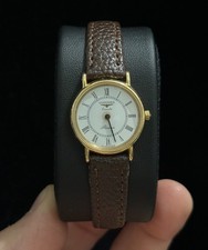 Longines Presence White Dial Vintage 24467646 113. Gold Tone Womans Watch
