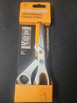 Fiskars Amplify RazorEdge 8'' Fabric Scissors Sewing Shears w/ Sheath New