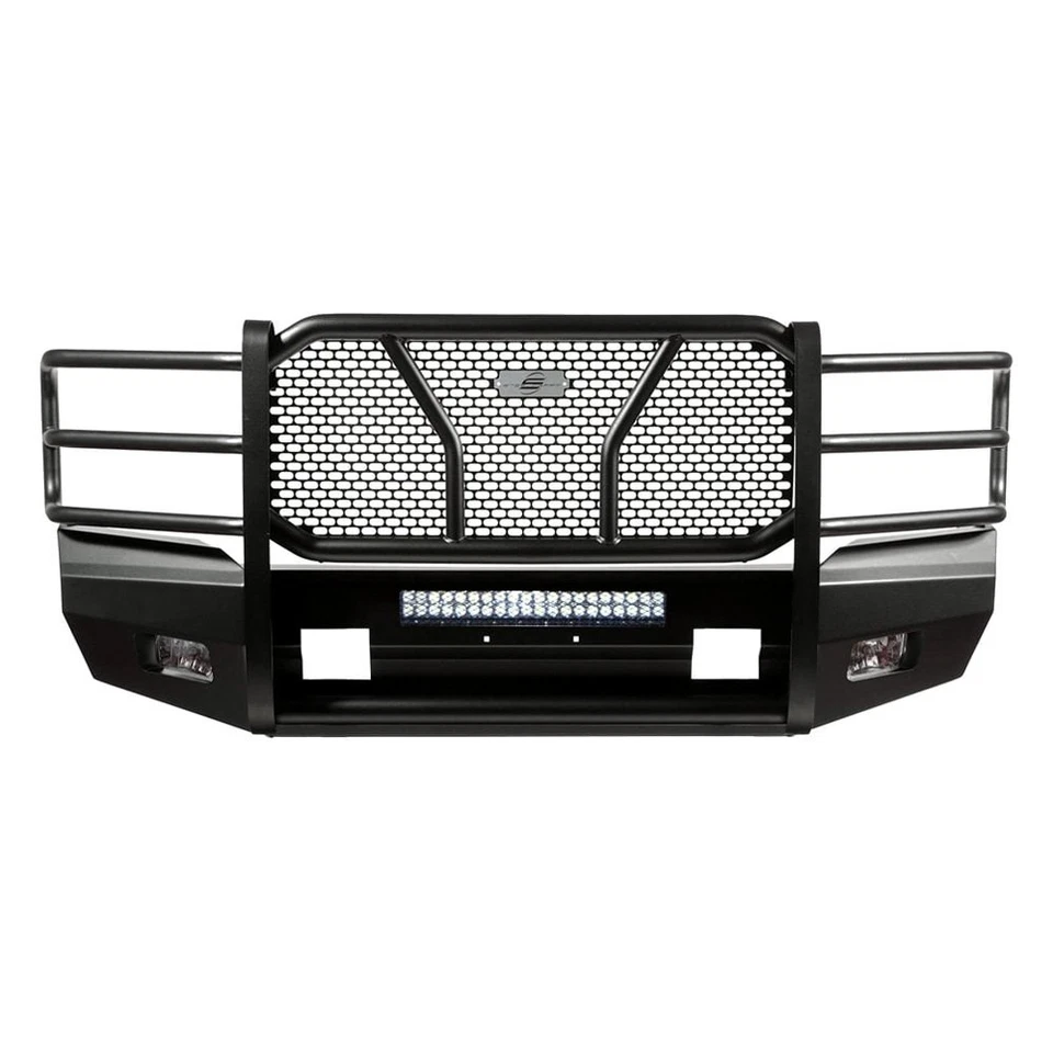 For Chevy Silverado 2500 HD 07-14 Bumper Elevation Series Full Width Black Front - Image 3 of 4