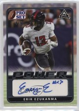 2021 Leaf Pro Set Power Base Silver Spectrum Foil 4/5 Erik Ezukanma Auto 0it8