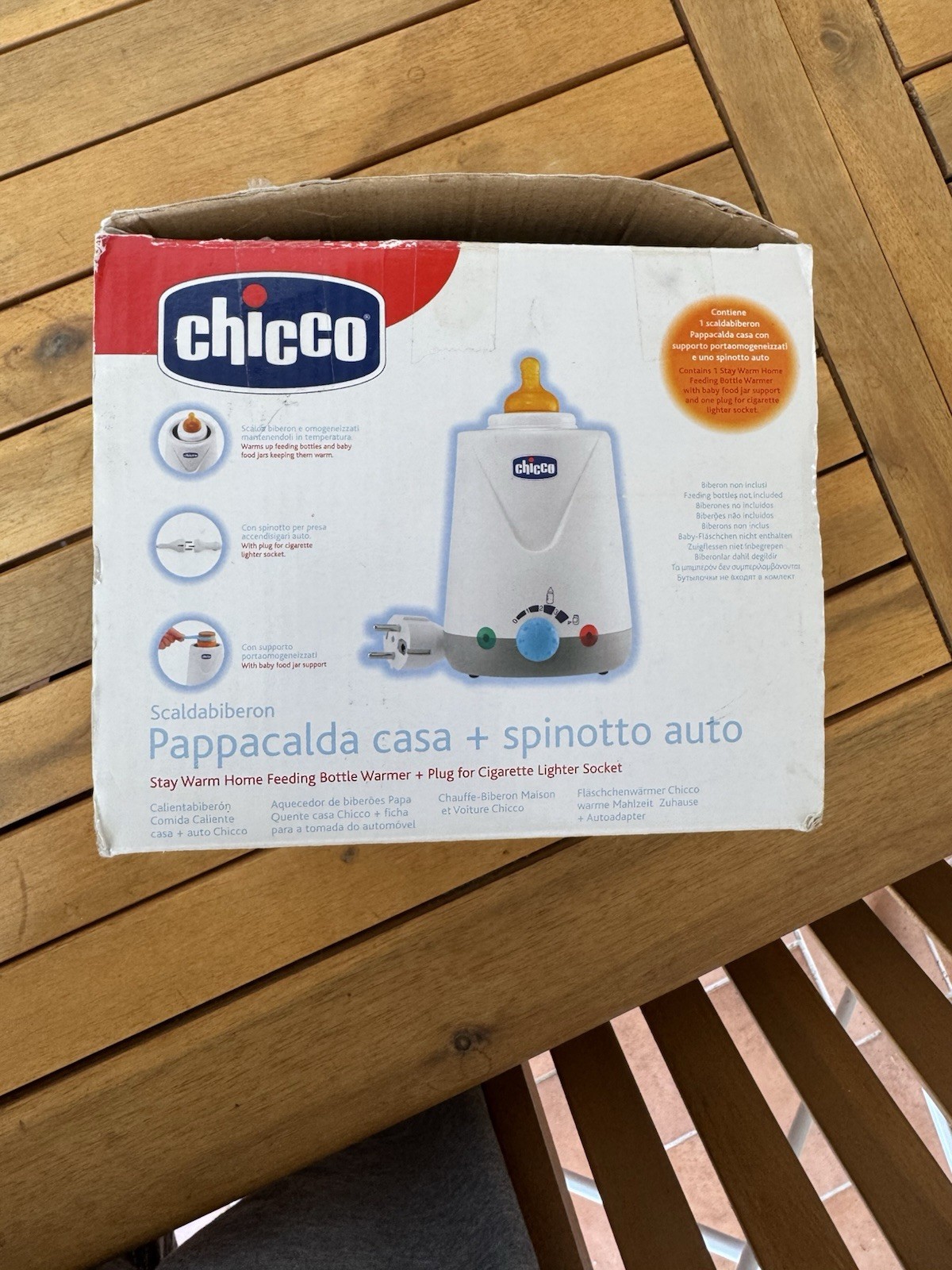 Scaldabiberon e Scaldapappa Chicco Casa + Auto