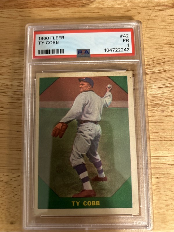 1960 Fleer Ty Cobb #42 - PSA 1