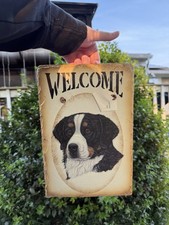 Bernese Mountain Dog Welcome Slate Sign