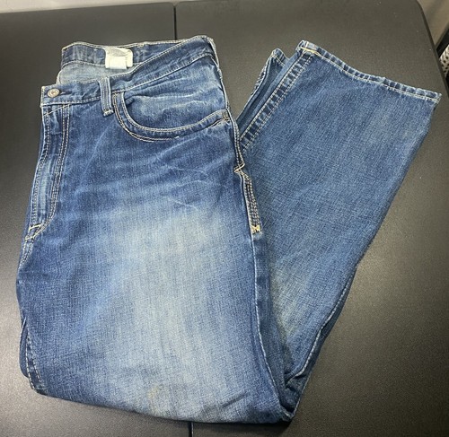 Ariat Denim Jeans 40x30 Distressed Cowboy Western Grunge - Picture 6 of 12